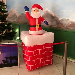 Santa's inflatable decorations